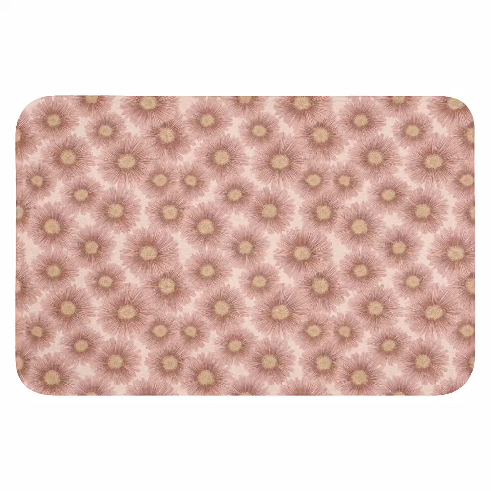 WC Mat - Gerbera - Bloemen - Roze — 1