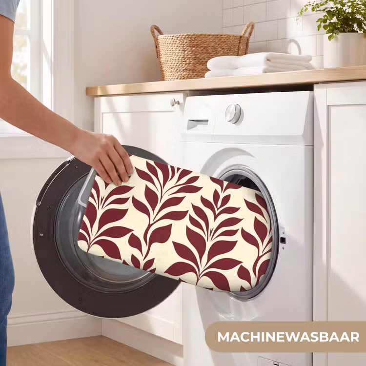 WC Mat - Abstract - Bladeren - Burgundy — 5