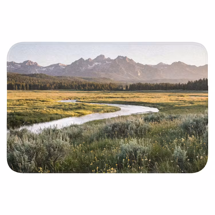WC Mat - Berglandschap - Rivier - Bos — 1