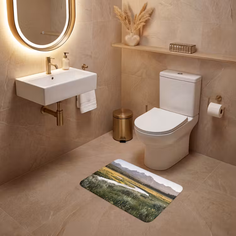 WC Mat - Berglandschap - Rivier - Bos — 4