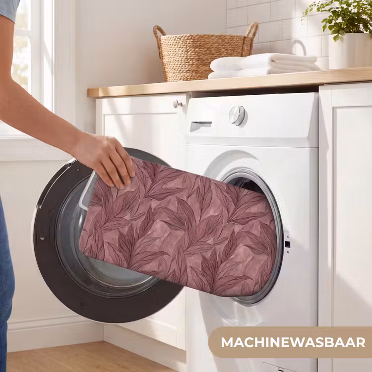 WC Mat - Bladeren - Patroon - Paars — 5