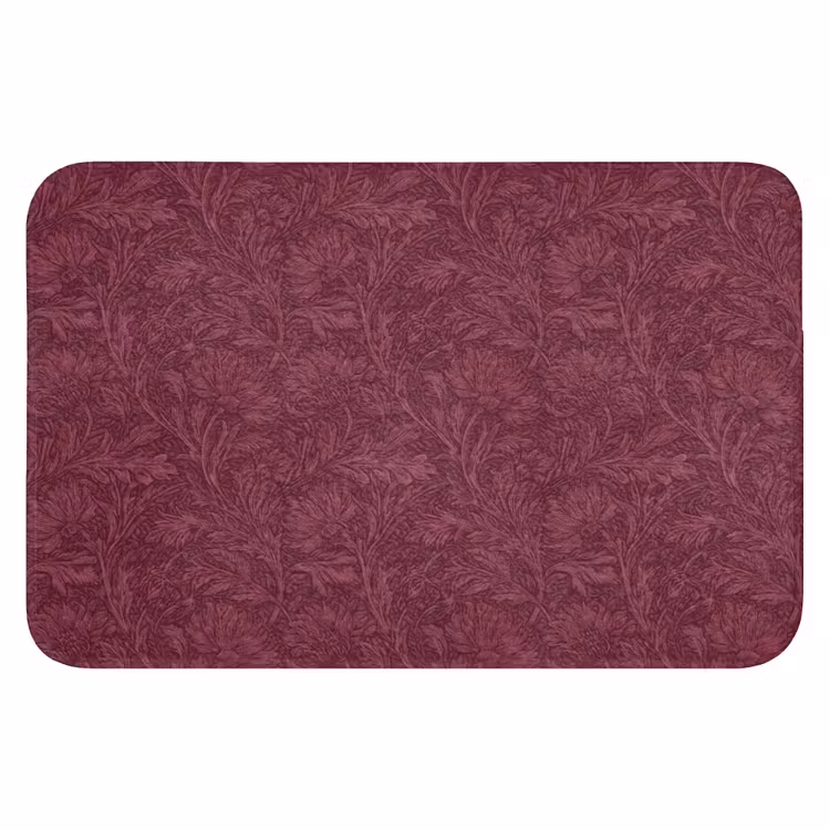 WC Mat - Bladeren - Patroon - Paars — 1