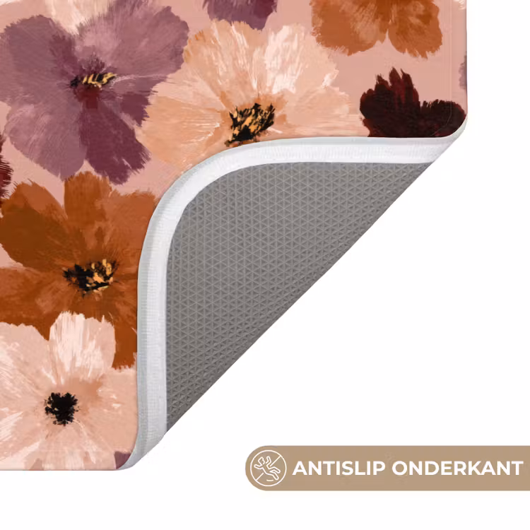 WC Mat - Bloemen - Abstract - Aardetinten — 3