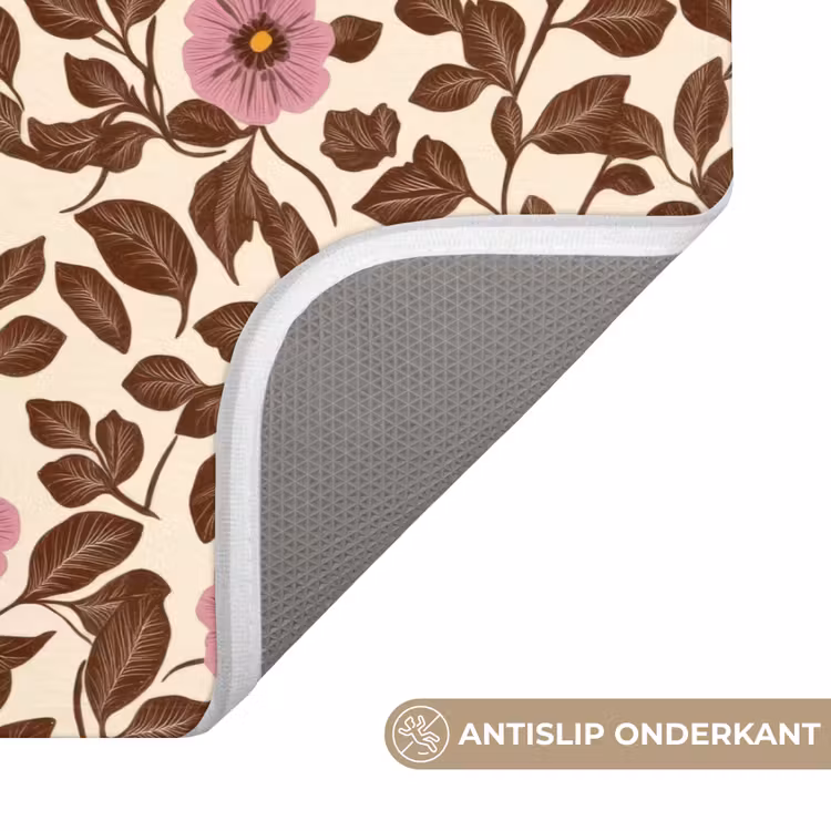 WC Mat - Bloemen - Bladeren - Kleurrijk — 3