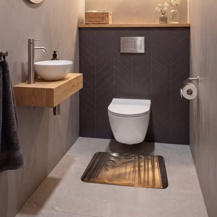 WC Mat - Bos - Mist - Zonlicht — 2