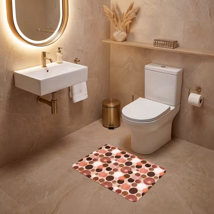 WC Mat - Cirkels - Modern - Kleurrijk — 4