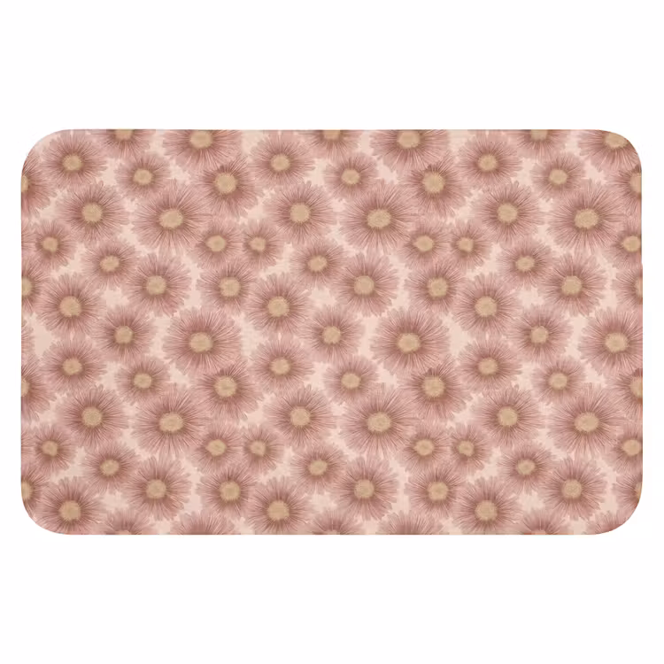 WC Mat - Gerbera - Bloemen - Roze — 1