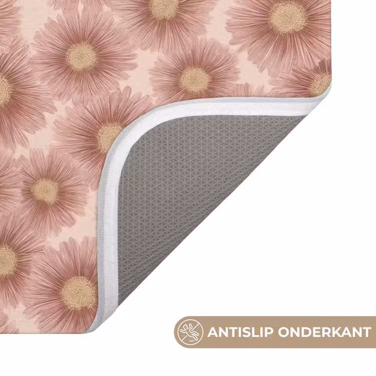 WC Mat - Gerbera - Bloemen - Roze — 3