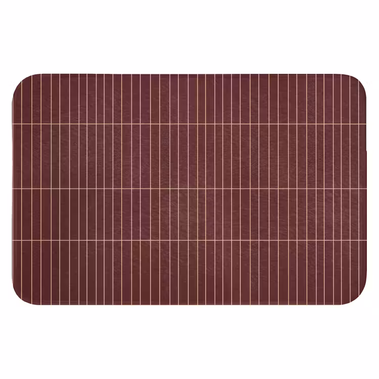 WC Mat - Lijnen - Patroon - Bordeaux — 1