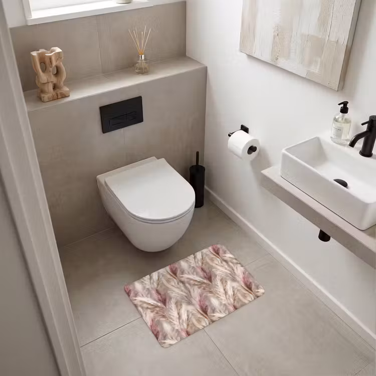 WC Mat - Pampasgras - Pluizig - Kleurrijk — 6