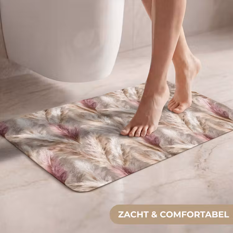 WC Mat - Pampasgras - Pluizig - Kleurrijk — 7
