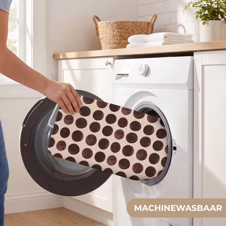 WC Mat - Stippen - Patroon - Bruin — 5