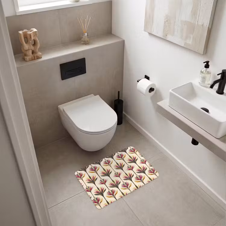 WC Mat - Waaier - Motief - Kleurrijk — 6