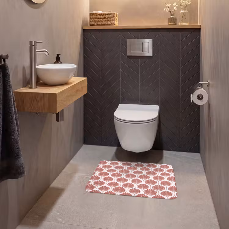 WC Mat - Waaier - Motief - Terra — 2