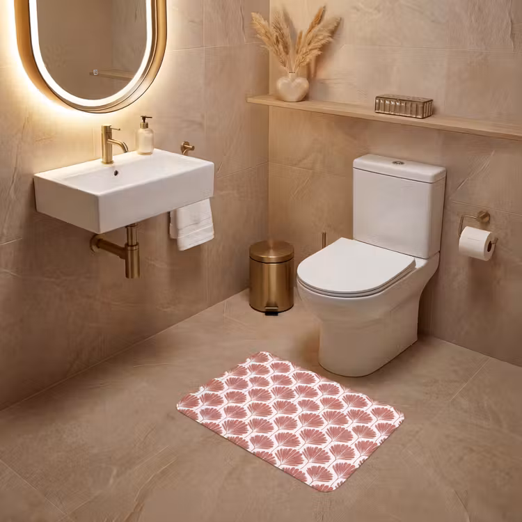 WC Mat - Waaier - Motief - Terra — 4