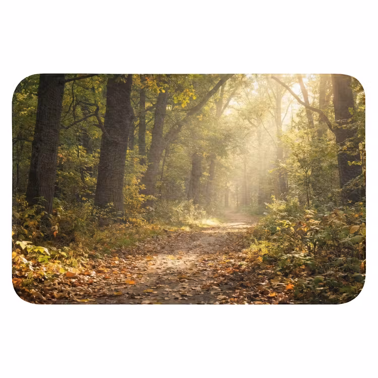 WC Mat - Zonlicht - Bospad - Bomen — 1