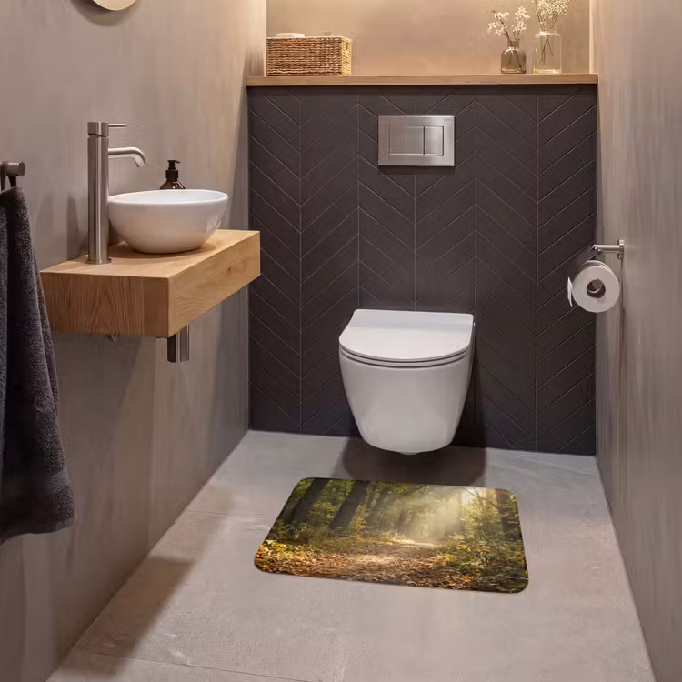 WC Mat - Zonlicht - Bospad - Bomen — 2