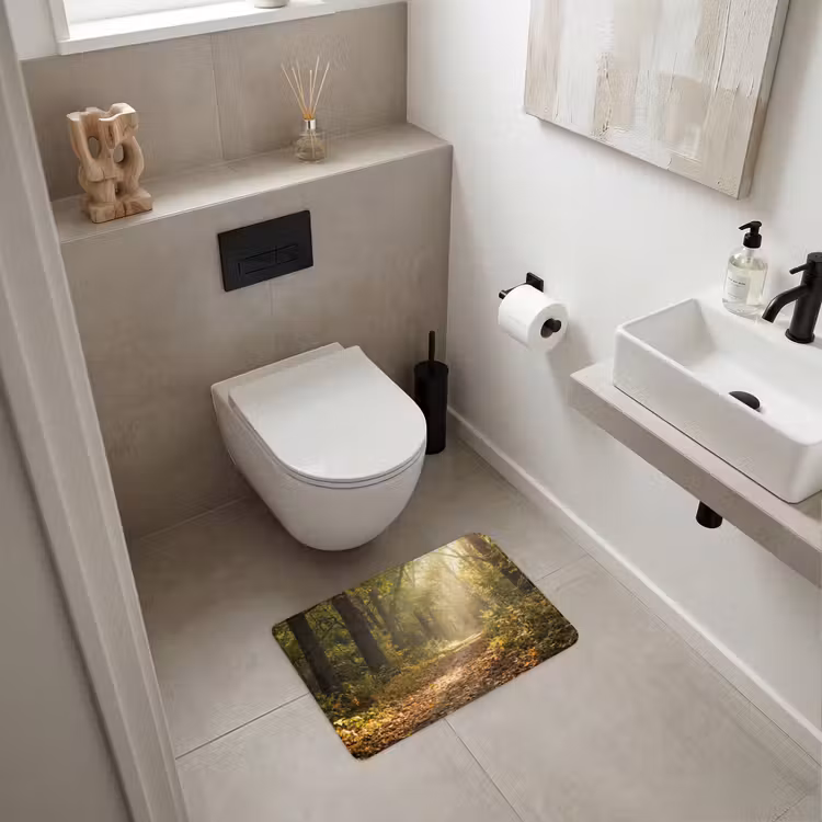 WC Mat - Zonlicht - Bospad - Bomen — 6