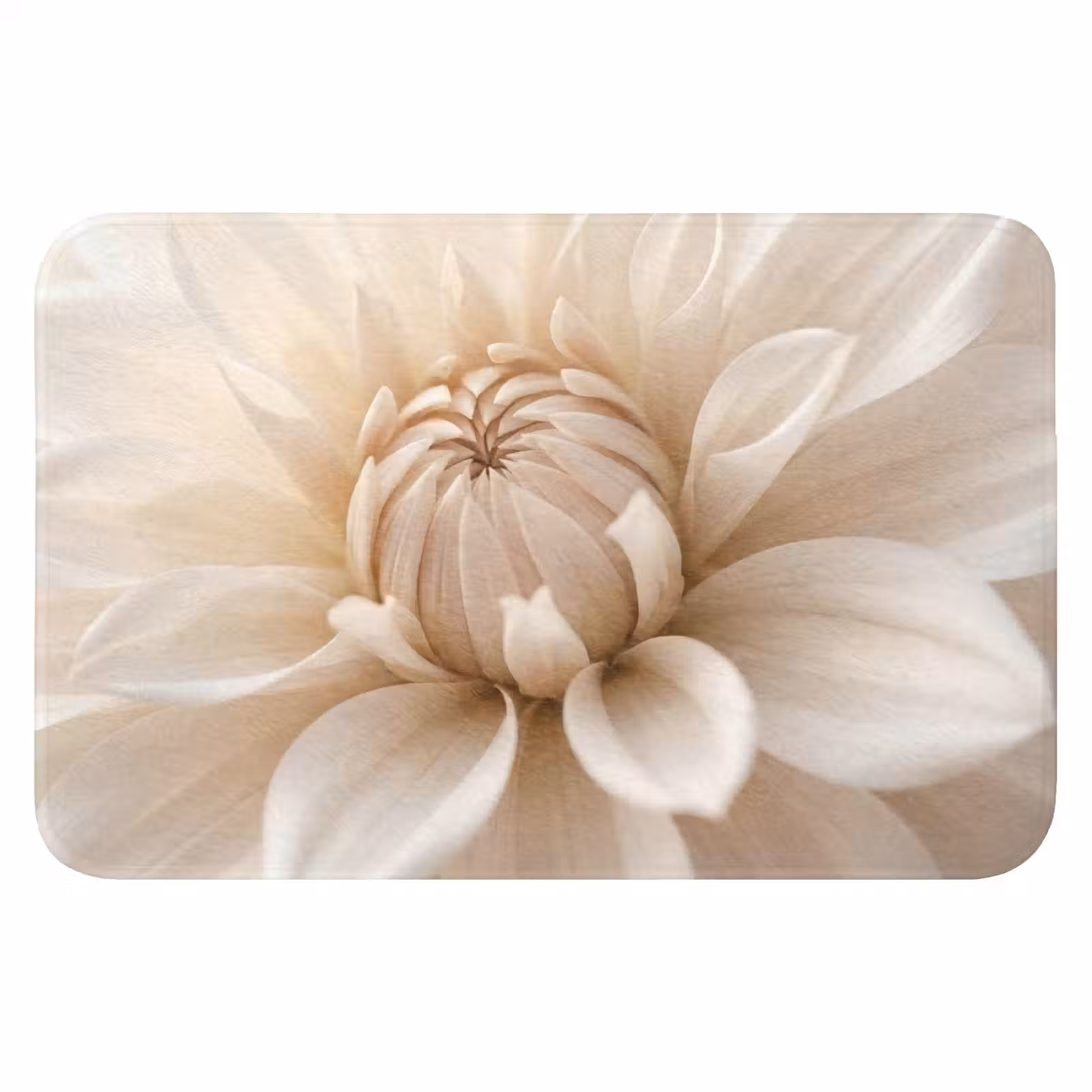 WC Mat - Bloem - Dahlia - Wit — 1