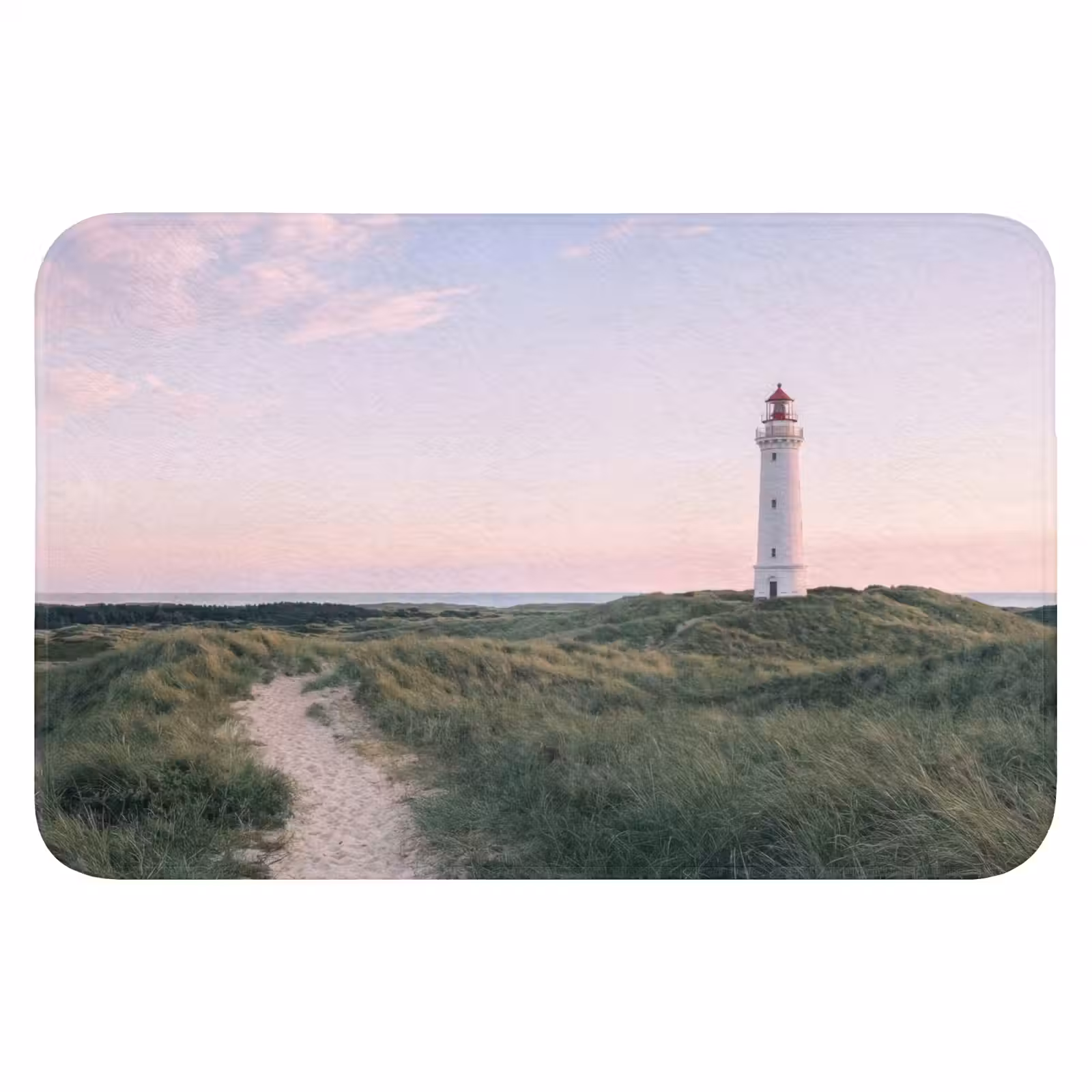 WC Mat - Vuurtoren - Duinlandschap - Zee — 1