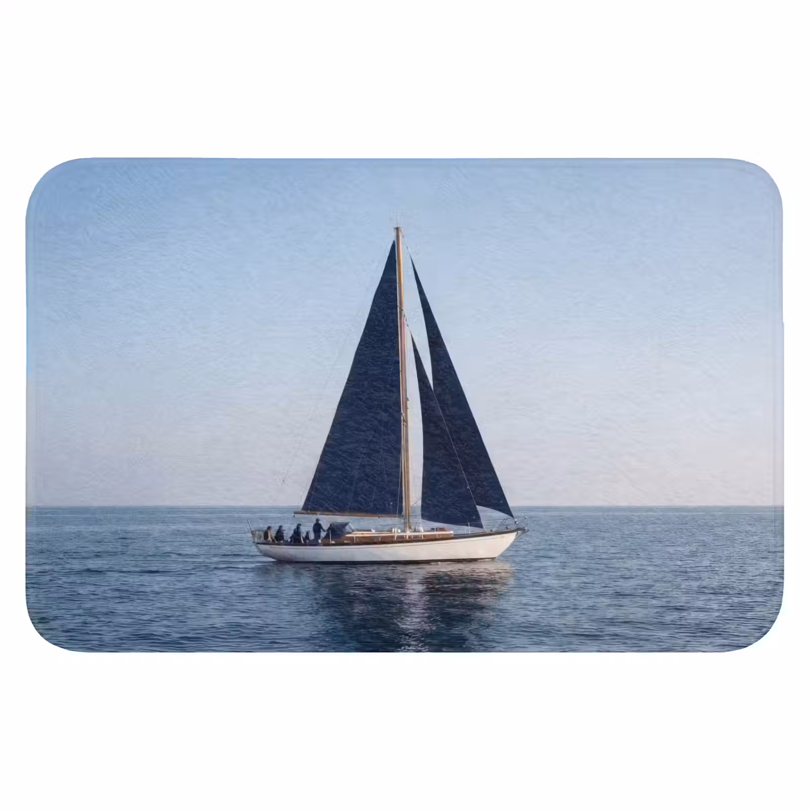 WC Mat - Zeilboot - Zee - Blauw — 1