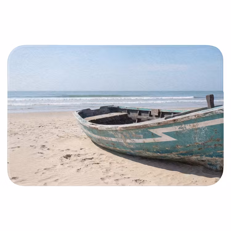WC Mat - Boot - Zandstrand - Zee — 1