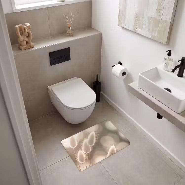 WC Mat - Hazestaartgras - Wit - Zonlicht — 6