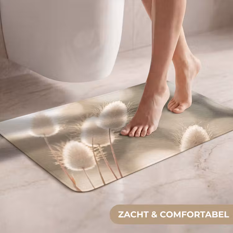 WC Mat - Hazestaartgras - Wit - Zonlicht — 7