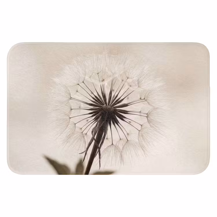 WC Mat - Paardenbloem - Minimalistisch - Wit — 1