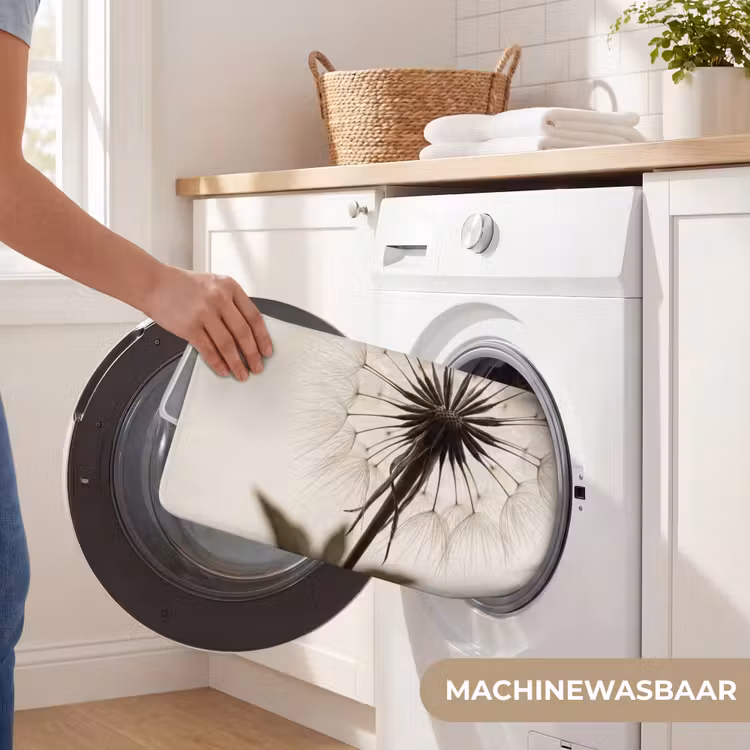 WC Mat - Paardenbloem - Minimalistisch - Wit — 5