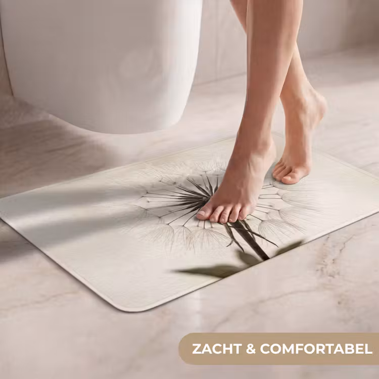 WC Mat - Paardenbloem - Minimalistisch - Wit — 7