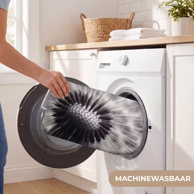 WC Mat - Paardenbloem - Zwart - Wit — 5