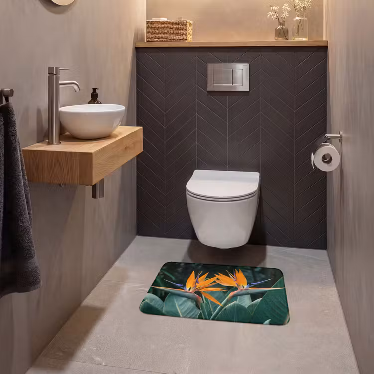 WC Mat - Paradijsvogel - Bloem - Exotisch — 2