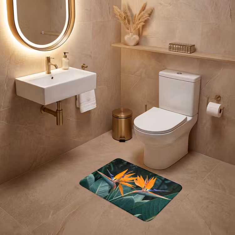 WC Mat - Paradijsvogel - Bloem - Exotisch — 4