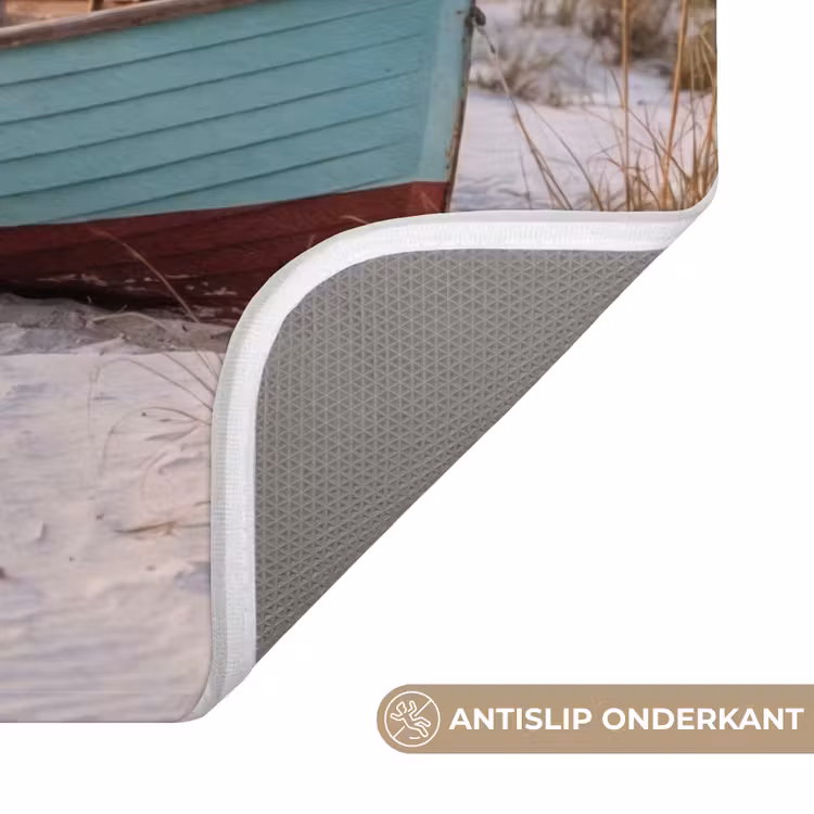 WC Mat - Rustiek - Roeiboot - Zandstrand — 3