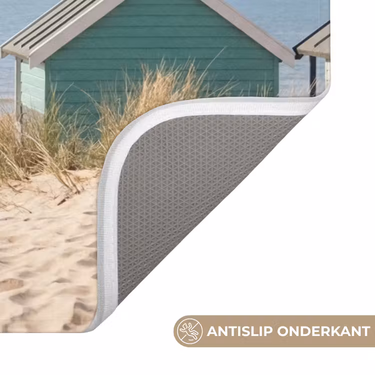 WC Mat - Strand - Huisjes - Kleurrijk - Duinen — 3