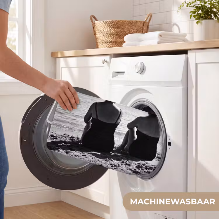 WC Mat - Vrouwen - Zonnehoed - Strand - Zwart - Wit — 5