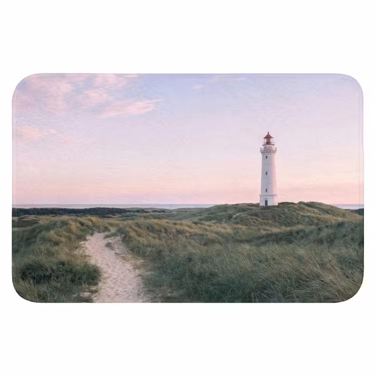 WC Mat - Vuurtoren - Duinlandschap - Zee — 1