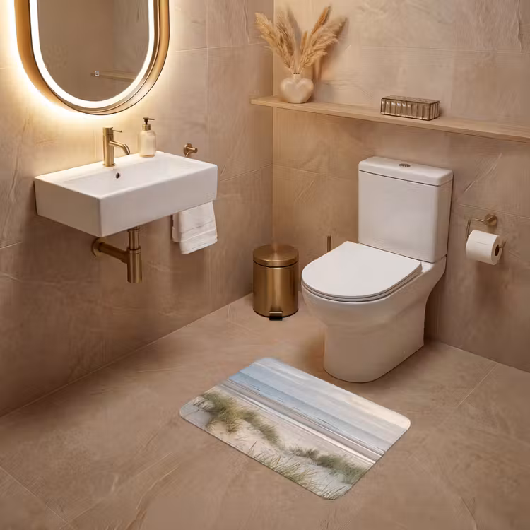 WC Mat - Zandstrand - Bewolkt - Duinen — 4