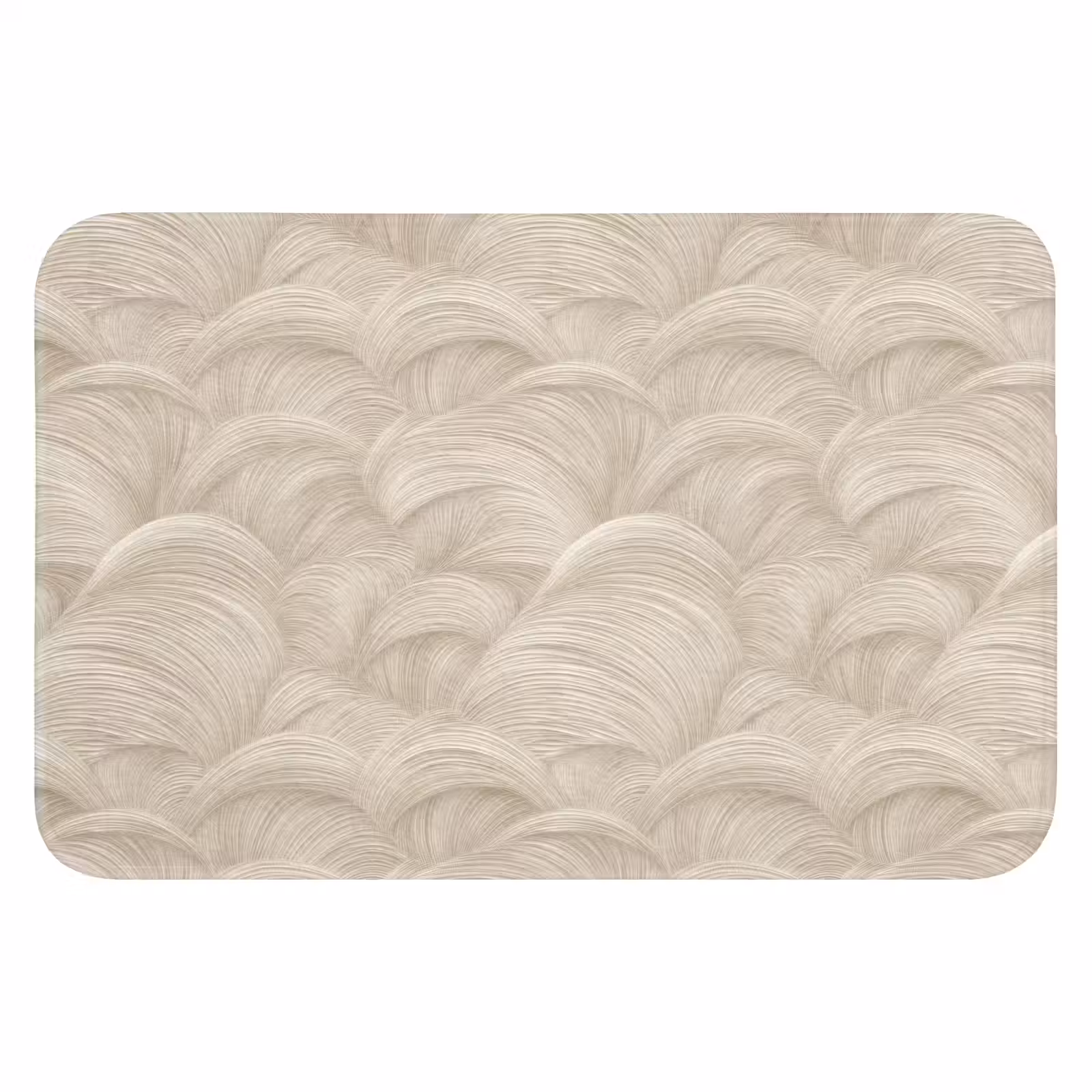 WC Mat - Bogen - Patroon - Beige — 1