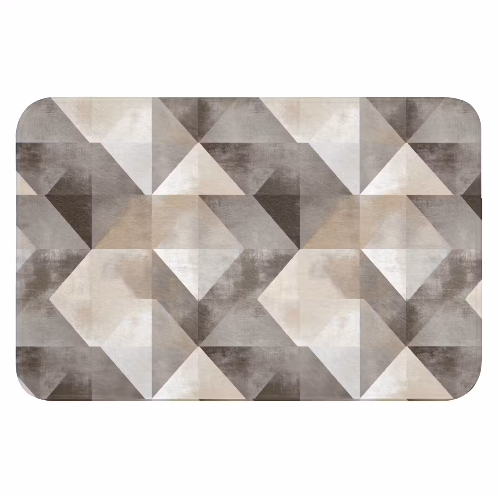 WC Mat - Geometrisch - Motief - Aardetinten — 1