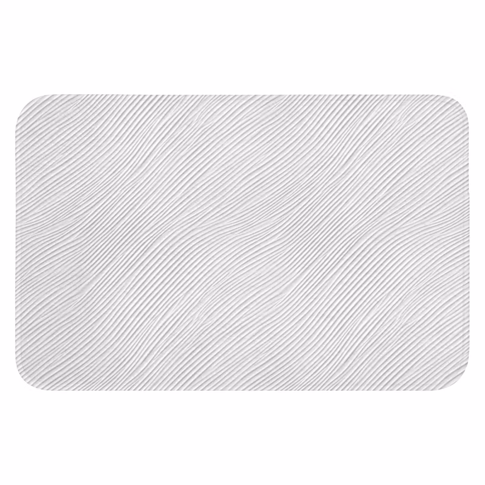 WC Mat - Golven - Ribbels - Wit — 1