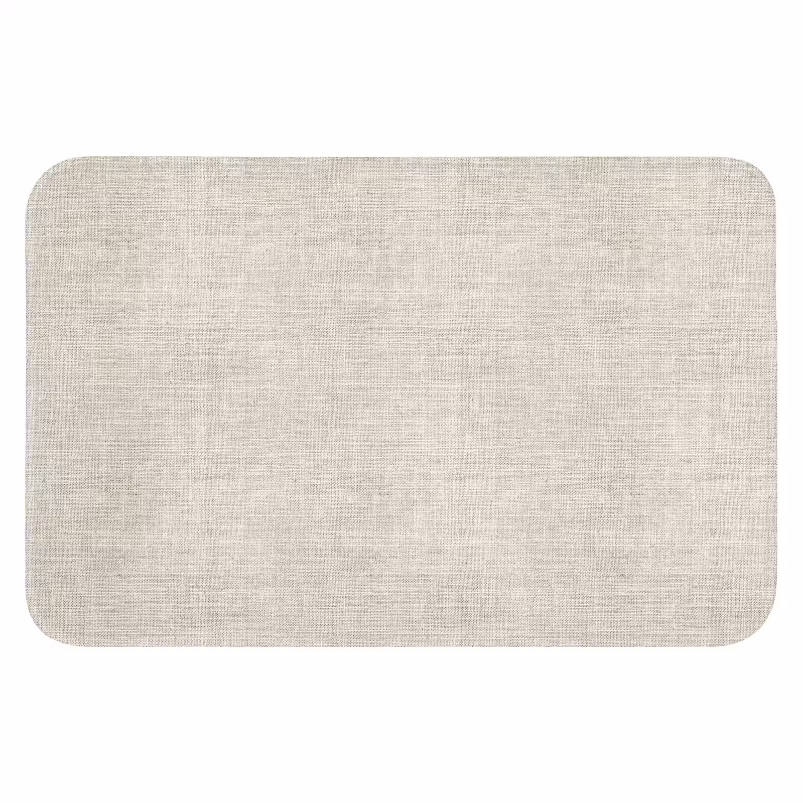 WC Mat - Linnen - Textuur - Beige — 1