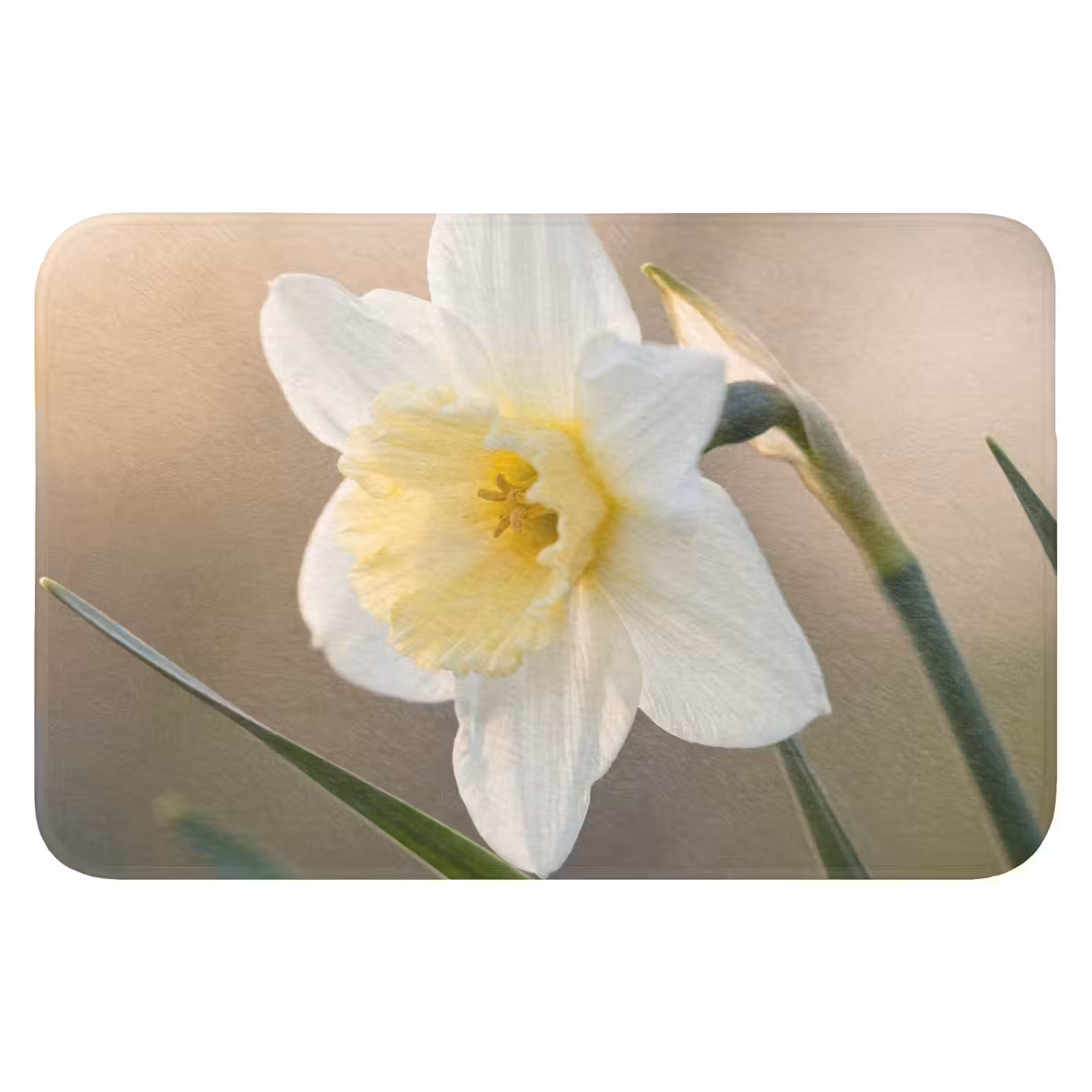 WC Mat - Narcis - Bloem - Minimalistisch — 1