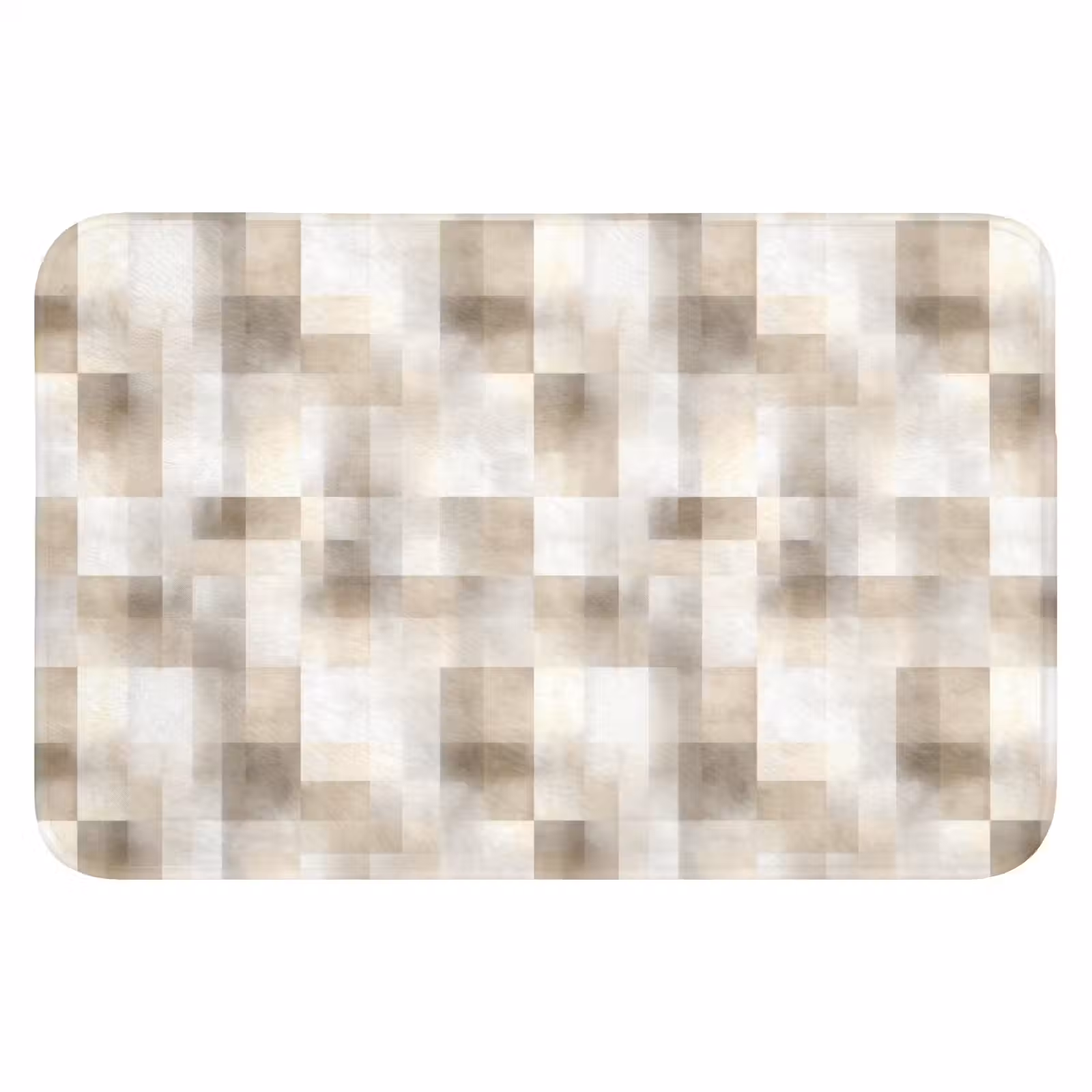 WC Mat - Textuur - Linnen - Beige — 1