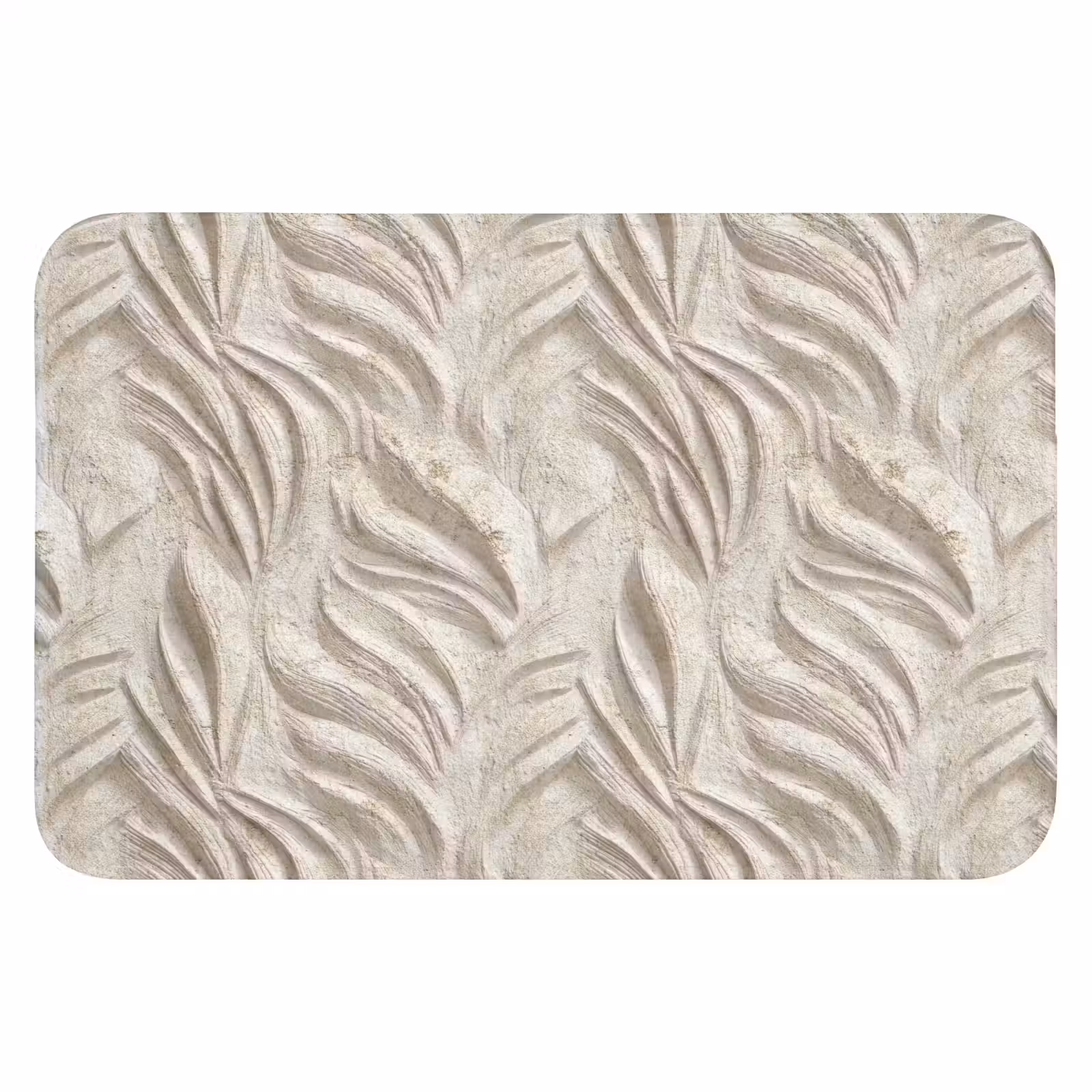 WC Mat - Textuur - Reliëf - Beige — 1