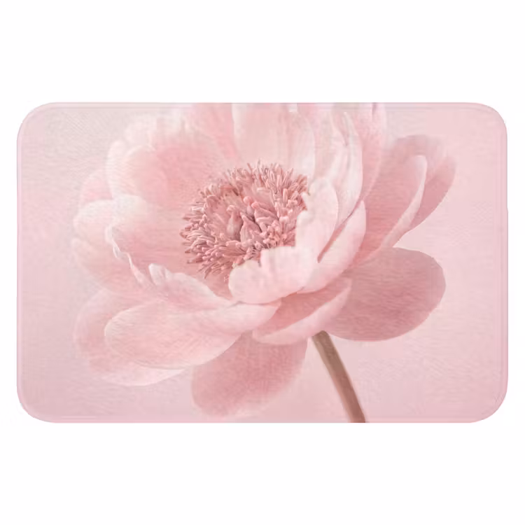 WC Mat - Bloem - Pioenroos - Roze — 1