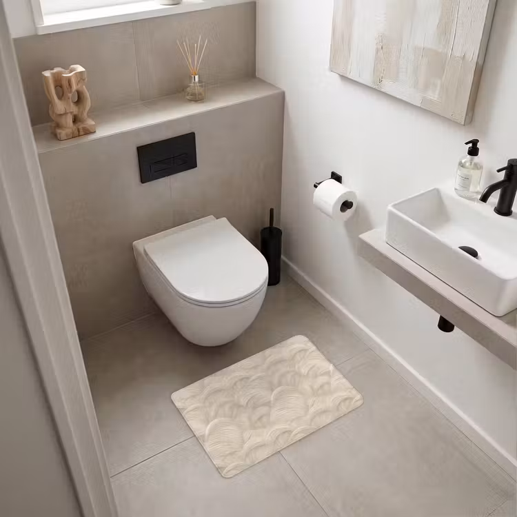 WC Mat - Bogen - Patroon - Beige — 6
