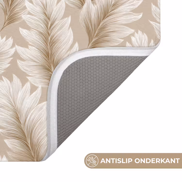 WC Mat - Botanisch - Patroon - Beige — 3