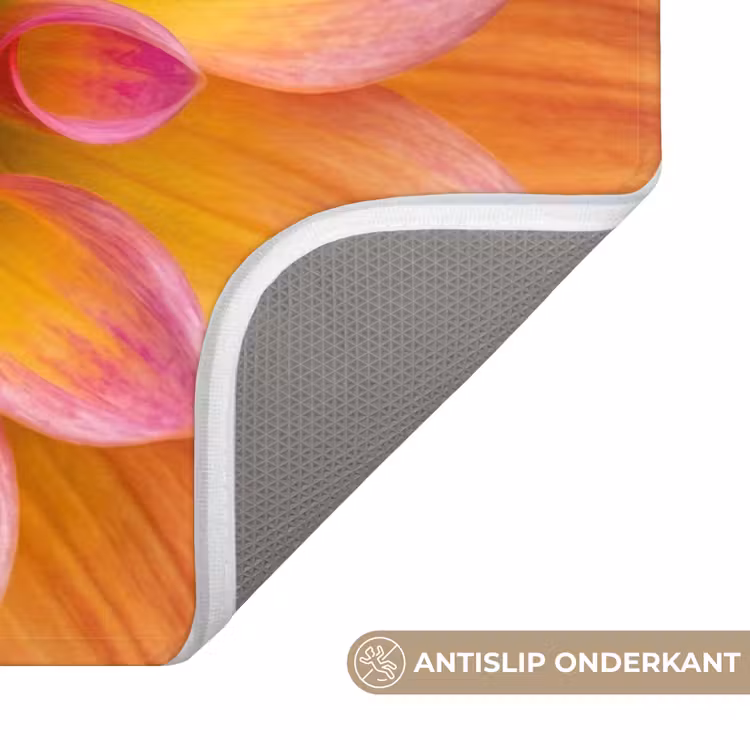 WC Mat - Dahlia - Bloem - Oranje — 3